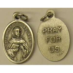 St. Thomas Aquinas Bulk Oxidized Medal with Jump Ring (M022TQ)  