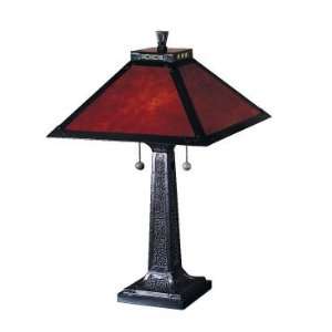  Dale Tiffany Camelot Table Lamp in Mica Bronze Finish 