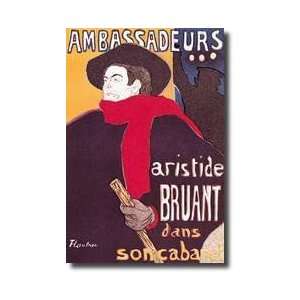  Poster Advertising Aristide Bruant 18511925 In His Cabaret 