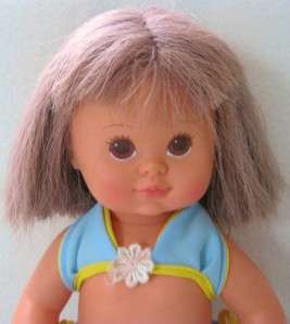 VINTAGE PURPLE HAIRED BABY DOLL MADE BY TONKA 1985  