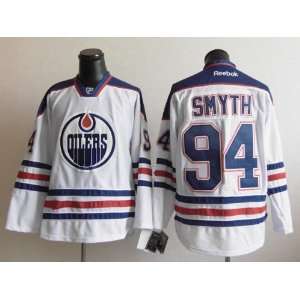  Ryan Smyth Jersey Edmonton Oilers White Jersey Hockey 