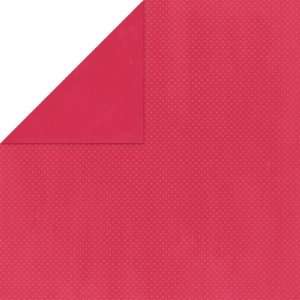   Dot Double Sided Textured Design Cardstock 12X12 Strawberry  25 Pack