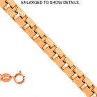14k solid rose gold 0 6mm box chain necklace new