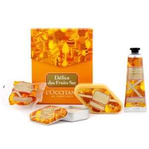  Delice Des Fruits Coffret Perfumed Soap 50g/1.7oz + Bath 