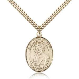   Chain In A Grey Velvet Gift Box Patron Saint of Juvenile Delinquents