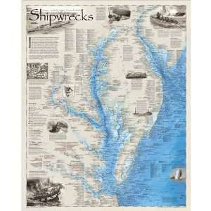   National Geographic Shipwrecks of DelMarVa Map