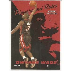   Wade 2003 04 Fleer Tradition Playground Rules   Mint 