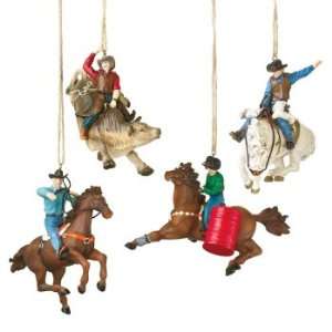  Rodeo Christmas Ornaments (Set of 4)