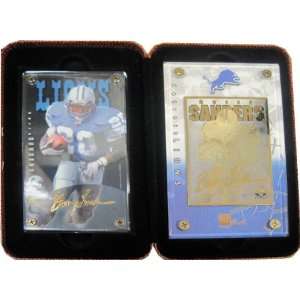  Barry Sanders Gold Plated Commemorative Card Set Sports 