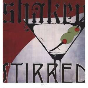  Shaken Stirred Poster by KC Haxton (27.00 x 29.00)