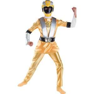  Deluxe Muscle RPM Yellow Kids Power Rangers Costume Toys & Games