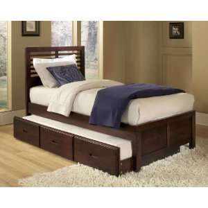  Homelegance Paula Twin Captains Bed With Trundle