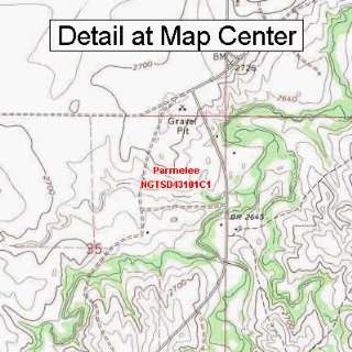   Map   Parmelee, South Dakota (Folded/Waterproof)