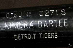 KIMERA BARTEE Game Used bat TIGERS, REDS, ROCKIES  