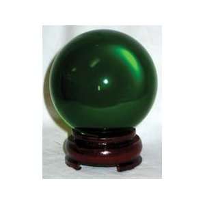  50 Mm Crystal Ball Emerlad Green with Stand Health 