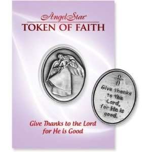  Angelstar Token of Faith, 1 1/4 Inch by 1 Inch, Angel on 