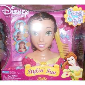    Playmates Disney Princess Stylin Fun Belle Head Toys & Games