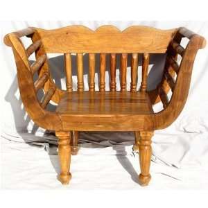   Solid Rosewood Honey Oak Handmade Arm Rest Armchair Furniture & Decor