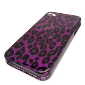  Apple iPhone 4 4S 4G Purple Cheetah Design Case Cover Skin 