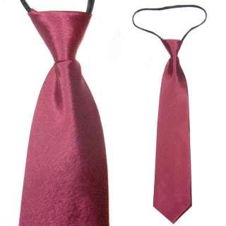 b2a# Solid Cotton Mix Polyester Zipper Zip Up Mens Neck tie  