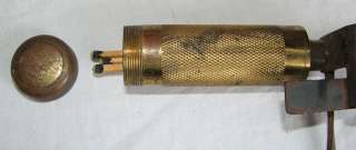   Miners Tommy Stick Candlestick Lamp/Match Holder Patent Denver CO