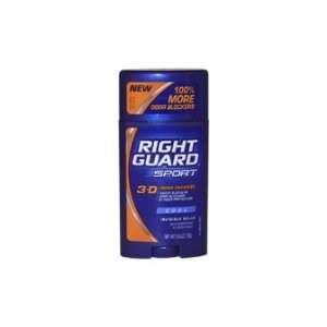 Right Guard Sport 3D Deodorant, Cool Scent, 2.8oz, Hygiene, Personal 