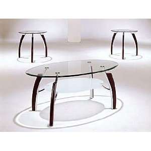  Acme Furniture Glass Top Coffee End Table 3 piece 08188 