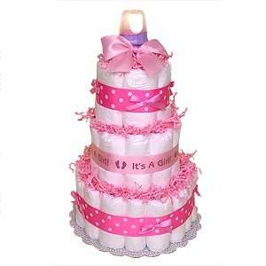  Pink Diaper Cake Baby