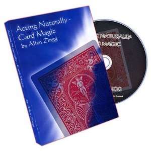   DVD Acting   Naturally (Card Magic) by Allen Zingg Toys & Games