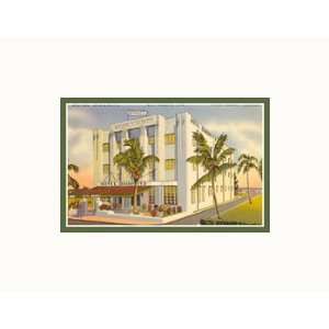  Hotel Biarritz, Miami Beach, Florida Places Pre Matted 