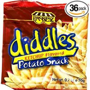 Diddles Potato Snack, Ketchup Flavored, 0.7 Ounce (Pack of 30)  