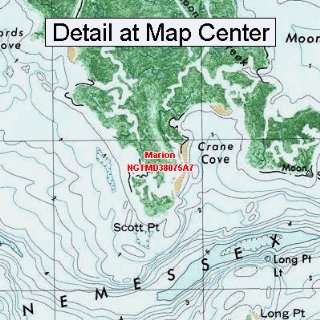  USGS Topographic Quadrangle Map   Marion, Maryland (Folded 