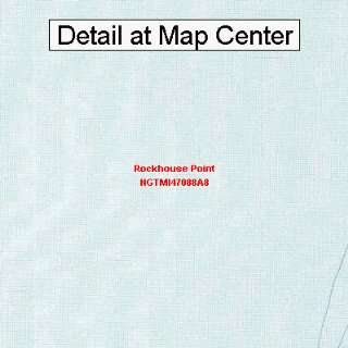USGS Topographic Quadrangle Map   Rockhouse Point, Michigan (Folded 