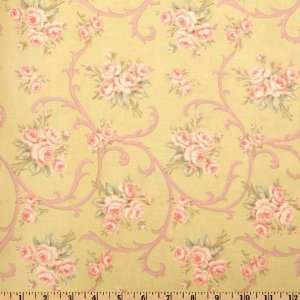  44 Wide Somerset Cottage Scroll Antique Sage Fabric By 