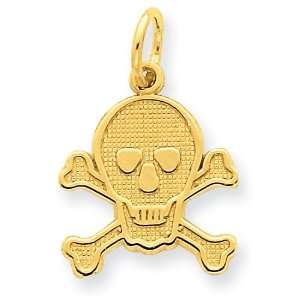  14k Skull & Bones Charm Jewelry