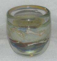 RHYS WILLIAMS Art Glass Vase 1974 signed  
