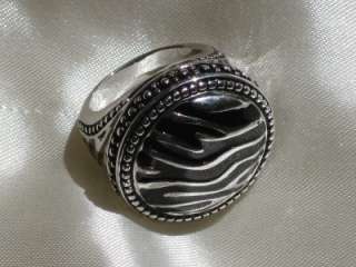 Premier Designs Jewelry SAFARI ring ANTIQUED RHODIUM SILVER size 8 