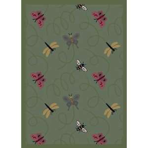  Nature Collection Wing Dings Green Nylon STAINMASTER Rug 7 