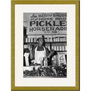   Print 17x23, Benny Brodsky at his pushcart stand