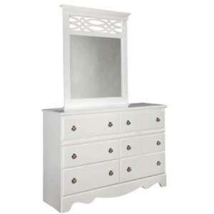  61759A Chelsea Dresser and Mirror Set in