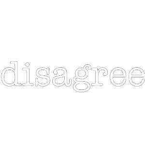  disagree Giant Word Wall Sticker