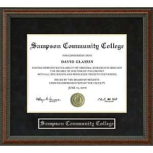 Sampson Community College Diploma Frame 