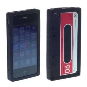   Cassette Case for iPhone 4 / 4S   Black [Electronics] Electronics