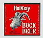 Holiday Bock Beer Bottle Label Holiday Brew Potosi Wis