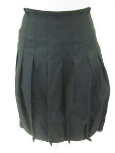 BCBG MAX AZRIA Black Pleated Bubble Skirt Sz 4  