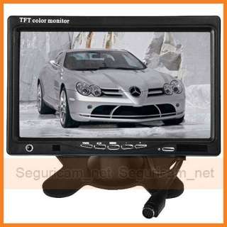 Car 7 Pillow TFT LCD Color Monitor 2CH Video Input New  