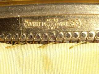 Vintage WHITING & DAVIS Gold Mesh Chain Hand Bag Purse  