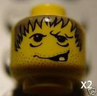 LeGo 2x Studios Hunchback Minifig Head Freckles 1 Tooth  