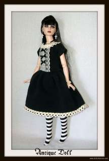 HANDMADE GOTH Baby Doll DRESS + JEWELRY 4 Tonner 16 TYLER SYDNEY etc 