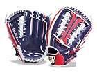 Brett Baseball Gloves Navy/Red 12.5 RHT